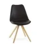 Chaise style scandinave vintage noir (VINTAGE)