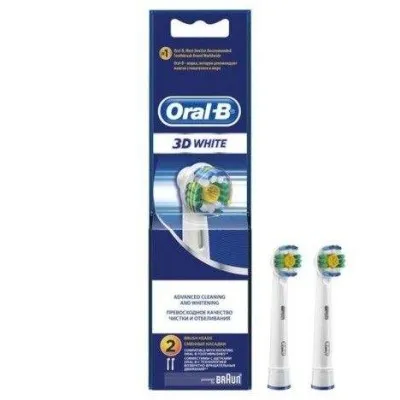 2 Brossettes De Rechange Oral-B 3D White X2 BRAUN