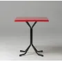 Table Bistro Carrée Peint 70x70 H75cm Spim