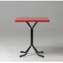 Table Bistro Carrée Peint 70x70 H75cm Spim