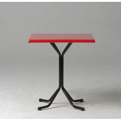Table Bistro Carrée Peint 70x70 H75cm Spim