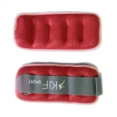Haltère souple pour cheville et poignet 0.5 x 2 kg KIF SPORT - Rouge