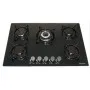 Plaque vitrée ORIENT 5 feux 85 cm avec fonte Noir