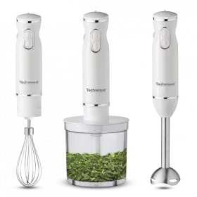 Mixeur Plongeant 3en1 600W TECHWOOD -Blanc