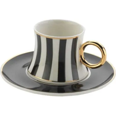 Service à café 6 tasses + 6 sous tasses KORKMAZ (A8631)