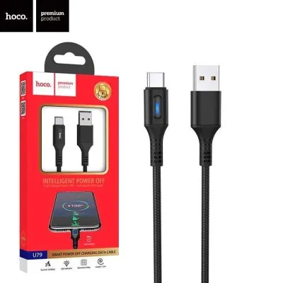 Câble Type-C HOCO Smart Power 3A -Noir