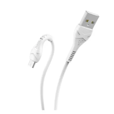 Câble HOCO X37 3A 1.2M Pour Micro-USB -Blanc