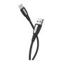 CABLE HOCO X39 METALLIQUE 3A POUR IPHONE - NOIR (CAB-HOC-X39-IP)