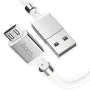 Câble USB HOCO U91 Magnétique Pour Micro-usb -Blanc