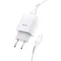 Chargeur HOCO C73A 2.4A Pour IPHONE 2 Ports USB -Blanc