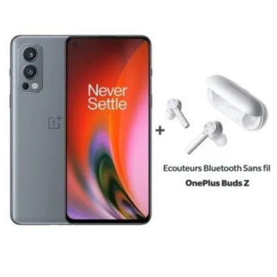 Smartphone ONEPLUS NORD 2 12/256Go -Gris + Ear Buds Z Gratuit