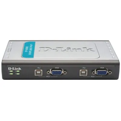 SWITCH D-LINK 4 PORTS CLAVIER-ÉCRAN-SOURIS AVEC CÂBLES INTÉGRÉS USB (DKVM-4U)