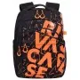 SAC À DOS RIVACASE URBAN 5430 - NOIR ET ORANGE (5430-NOIR-ORANGE)