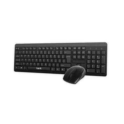 ENSEMBLE CLAVIER & SOURIS HAVIT KB260GCM SANS FIL - NOIR (KB260GCM)