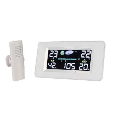 STATION MÉTÉO SANS FIL AVEC GRAND ÉCRAN COULEUR - USAGE INTÉRIEUR & EXTÉRIEUR (WC221)