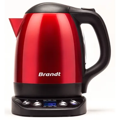 Bouilloire Électrique Programmable BRANDT -Rouge