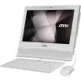 PC DE BUREAU ALL IN ONE MSI PRO 16T 10M TACTILE  CELERON 5205U  4 GO  WINDOWS 11 PRO - BLANC