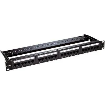 Panneau de brassage D-LINK 24 ports  UTP cat 6  1U - (NPP-C61BLK241)