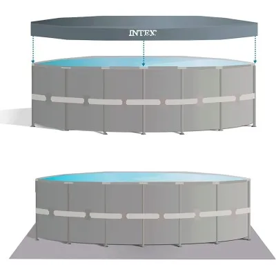 Piscine hors sol ronde avec filtre Ultra XTR Frame INTEX