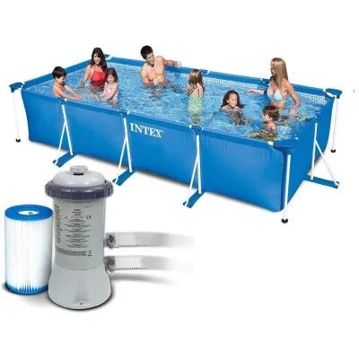 piscine RECTANGULAR FRAME POOL SET 4.5M X 2.2M X 0.84M
