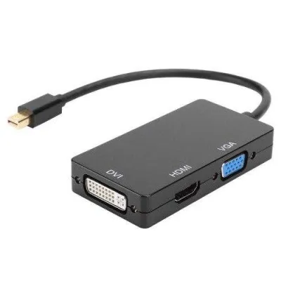 ADAPTATEUR MINI DISPLAY HDMI VGA DVI - (AD-MINIDP/HDMI-VGA-DVI)