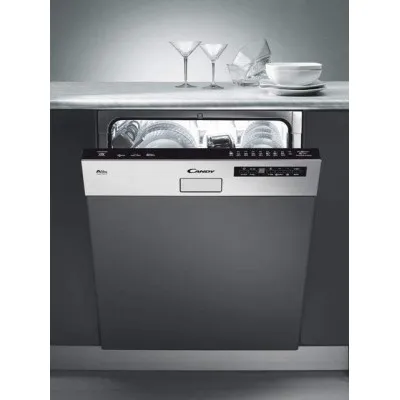 Lave Vaisselle Semi-encastrable 13 couverts Candy -Gris