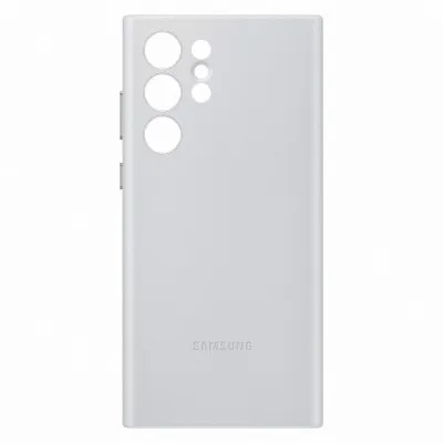 Samsung GALAXY S22 ULTRA Leather Cover -Gris Clair