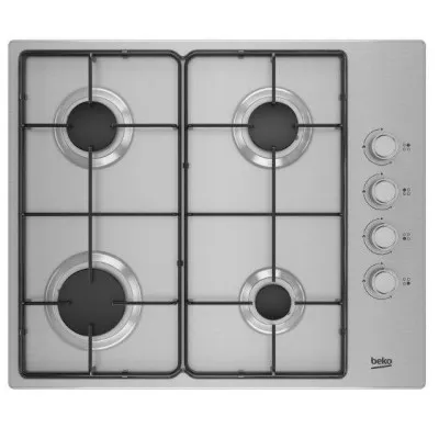 Plaque De Cuisson À Gaz 4 feux Beko 60Cm -Inox