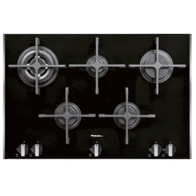 Plaque De Cuisson À Gaz Focus 5 Feux -Noir