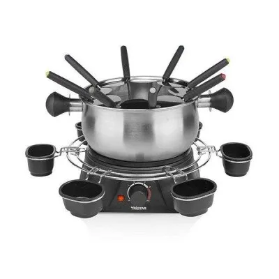 Appareil À Fondue 8 Personnes TRISTAR 1400W -Noir & Inox