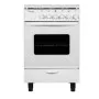 CUISINIÉRE À GAZ 4 FEUX 50CM CONDOR -BLANC