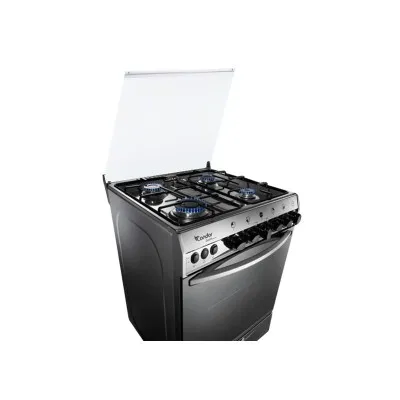 CUISINIÈRE À GAZ 55CM 4 FEUX CONDOR -GRIS (Q4510G)