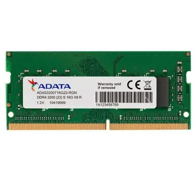 BARRETTE MÉMOIRE ADATA PC4-25600 16G DDR4 3200 PC PORTABLE (AD4S320016G22-RGN)