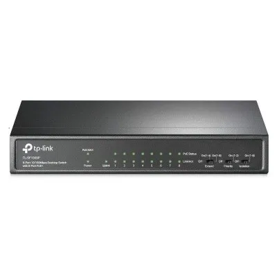 SWITCH DE BUREAU TP-LINK 9 PORTS 10/100 MBPS DONT 8 PORTS POE+ - (TL-SF1009P)