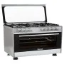 Cuisinière À Gaz + Four Electrique 4 Feux 90Cm ProCook -Inox