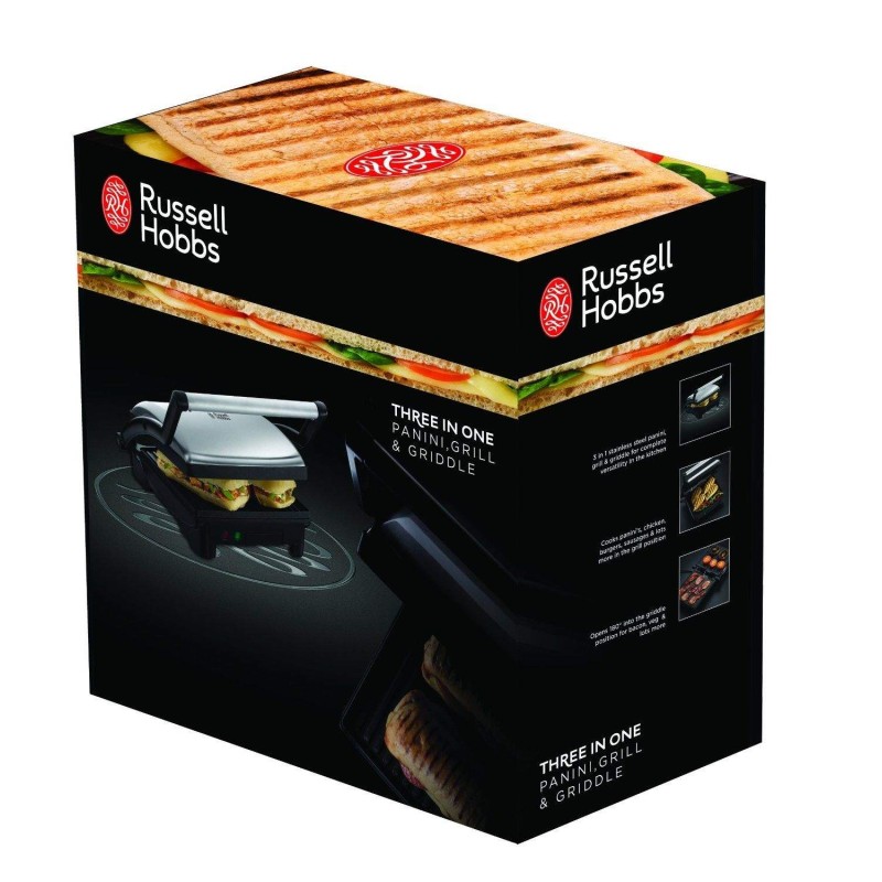 Barbecue de table 3en1 1800W RUSSELL HOBBS (17888-56) RUSSELL HOBBS - 8 cher affariyet pas cher