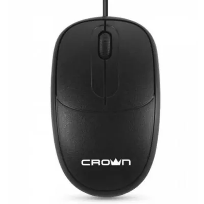 SOURIS FILAIRE CROWN - NOIR (CMM-128)