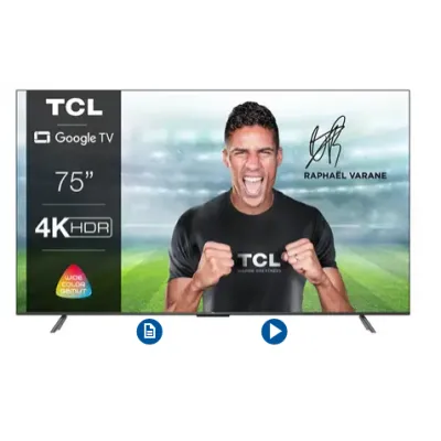 TV TCL 75\'\' Smart Android P735 Google UHD 4K