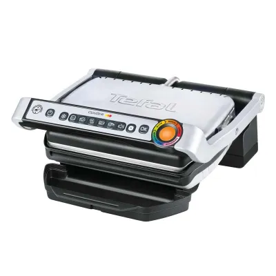 Grill électrique viande 2000W Optigrill Tefal -Gris
