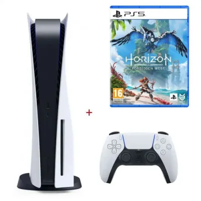 CONSOLE DE JEUX SONY PLAYSTATION 5 EDITION STANDARD + JEU HORIZON FORBIDDEN WEST