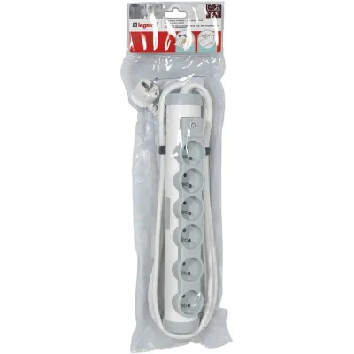 Multiprise Rotatif 6x2p+T 16A +int+cordon 1.5m