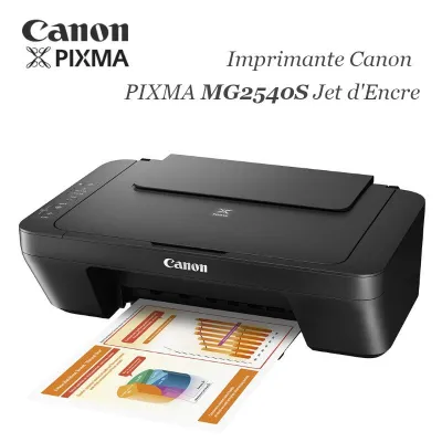 Imprimante Jet D\'encre CANON PIXMA MG2540S Multifonction 3 en 1 - Noir