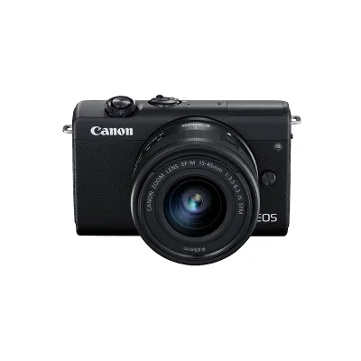 Appareil Photo Canon EOS M200 BK M15-45 S EU26 -Noir