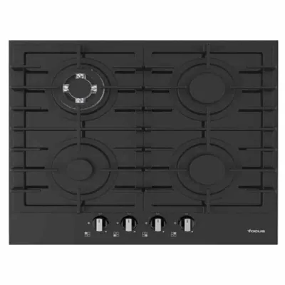 Plaque De Cuisson Focus 4 Feux 60 Cm Fonte Thermocouple Vitro -Noir