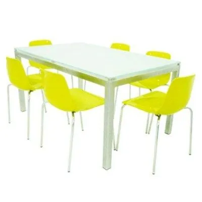 Table Agatha Vitre Color 80x80 Spim