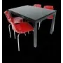 Table Agatha Vitre Color 80x80 Spim