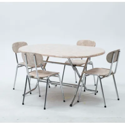 Table Rabattable Ovale Chromé 146x90Cm Isotop Spim