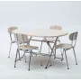 Table Rabattable Ovale Chromé 146x90Cm Isotop Spim