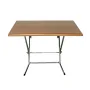 Table Rabattable 70x70 Cm Isotop Chromé Spim
