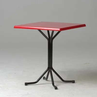 Table Bistro Carrée Peint 70x70 H120cm Spim